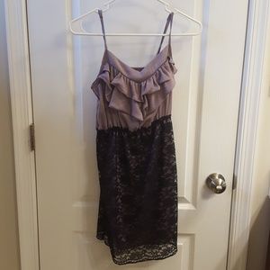 Purple and black dress
